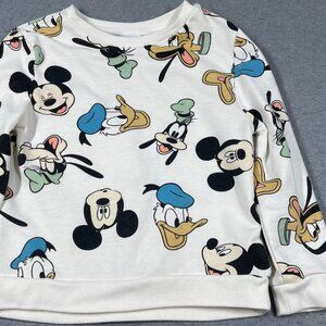 Mickey and Friends Print Fleece Sweatshirt Size 6T